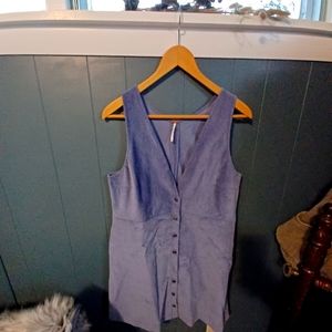 Free people corduroy jumper dress size med📚👩‍🏫✏️